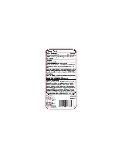 Package Label Back (Sku 798310 Itch Relief Lotion Back Label)